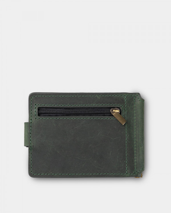 WALLET HOLDER LEATHER, EMERALD