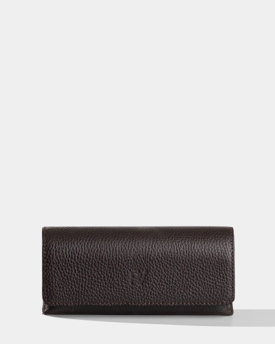 GLASSES CASE "SUNNY" LEATHER, BROWN