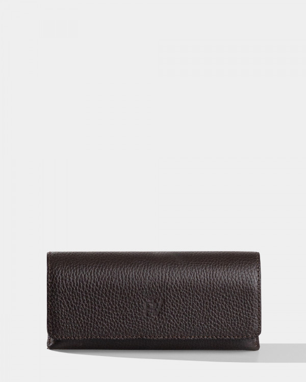 GLASSES CASE SUNNY LEATHER, BROWN