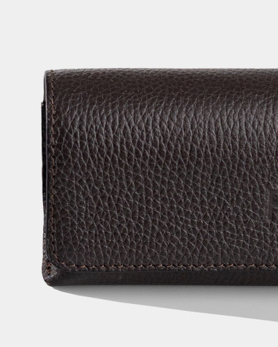 GLASSES CASE "SUNNY" LEATHER, BROWN