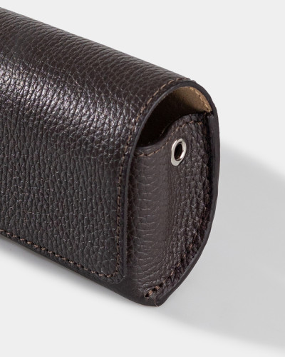 GLASSES CASE "SUNNY" LEATHER, BROWN