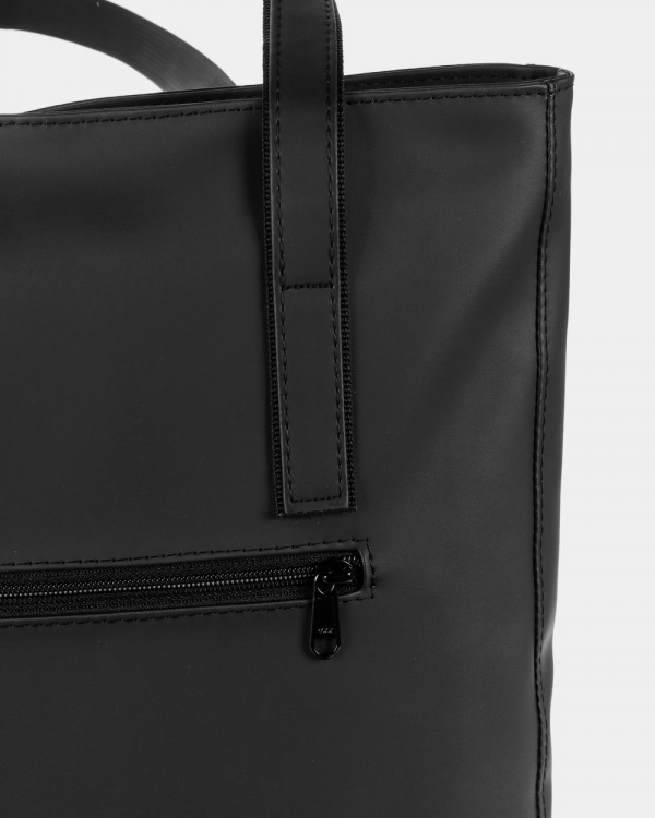 OFFICE BAG ECO-LEATHER, BLACK