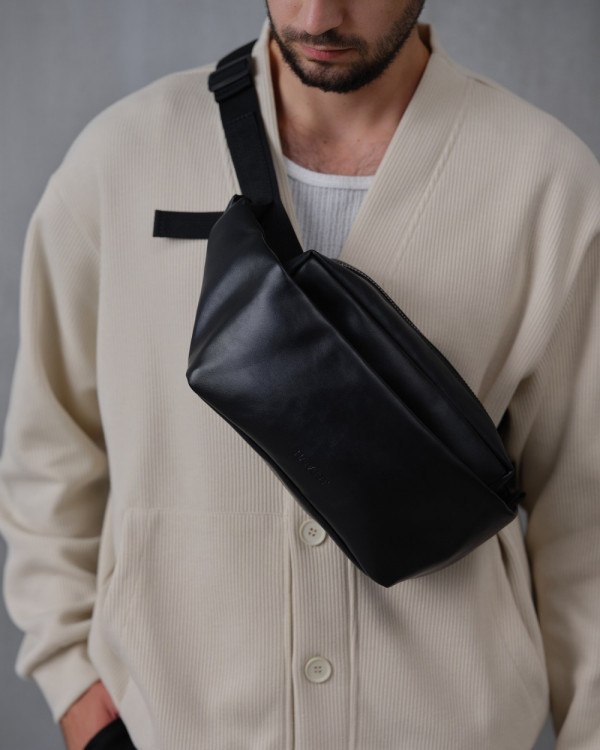 CROSS-TOWN ECO LEATHER, BLACK