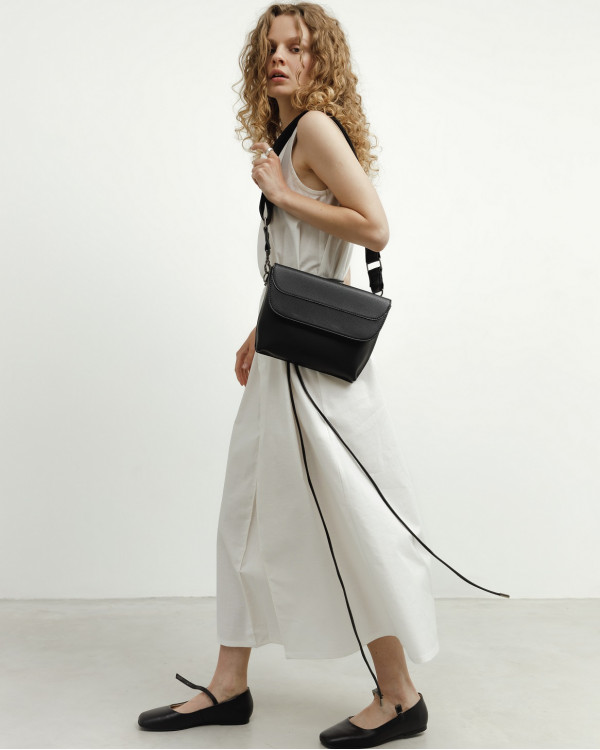 FLORIDA ECO LEATHER, BLACK