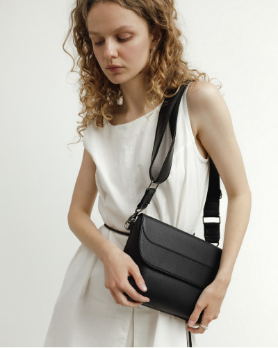 "FLORIDA" ECO LEATHER, BLACK