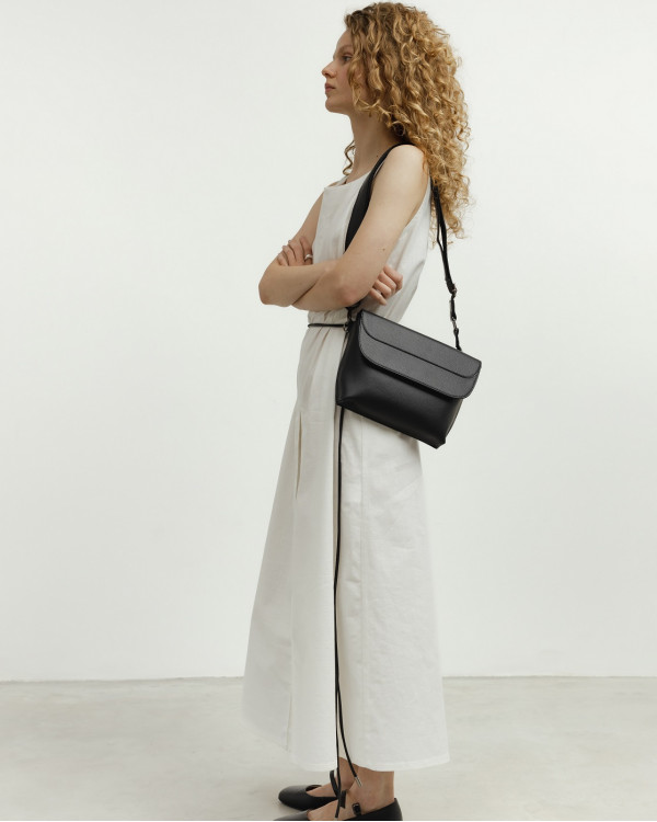 FLORIDA ECO LEATHER, BLACK