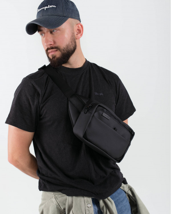 HIP PACK LARGE MATTE, BLACK