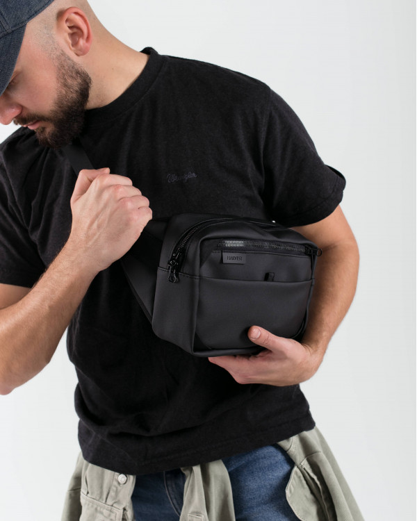 HIP PACK LARGE MATTE, BLACK