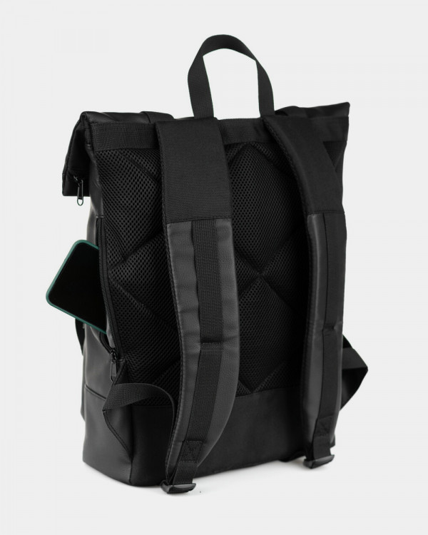 ROLL 2 ECO LEATHER, BLACK