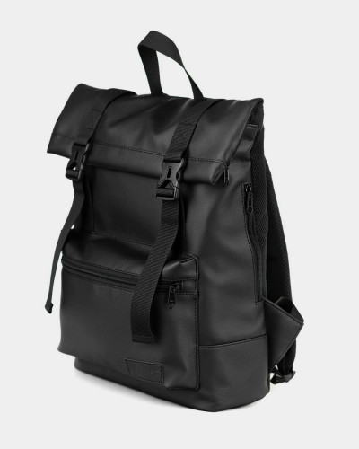"ROLL 2" ECO LEATHER, BLACK
