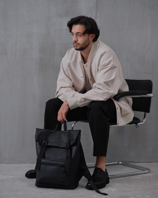 ROLL 2 ECO LEATHER, BLACK