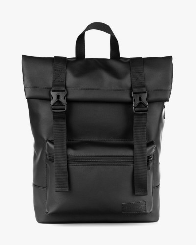 "ROLL 2" ECO LEATHER, BLACK