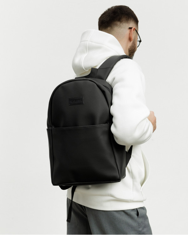 MINIMAL ECO-LEATHER, BLACK