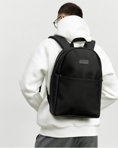 "MINIMAL" ECO-LEATHER, BLACK