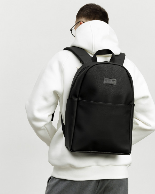 MINIMAL ECO-LEATHER, BLACK