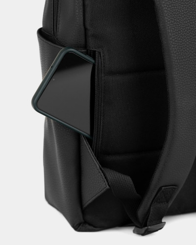 "MINIMAL" ECO-LEATHER, BLACK