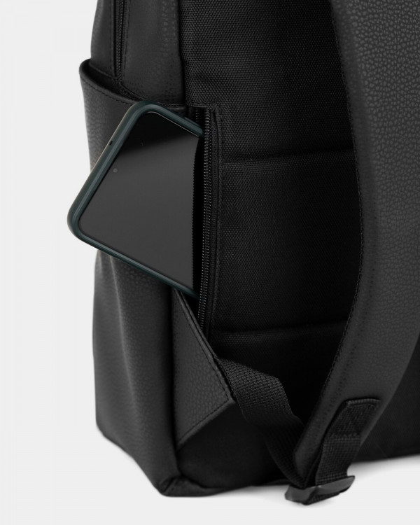 MINIMAL ECO-LEATHER, BLACK