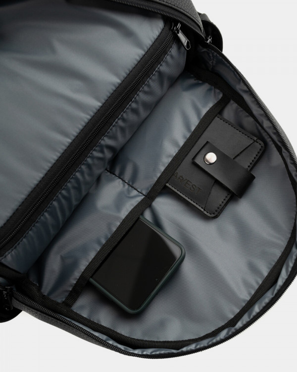MINIMAL ECO-LEATHER, BLACK